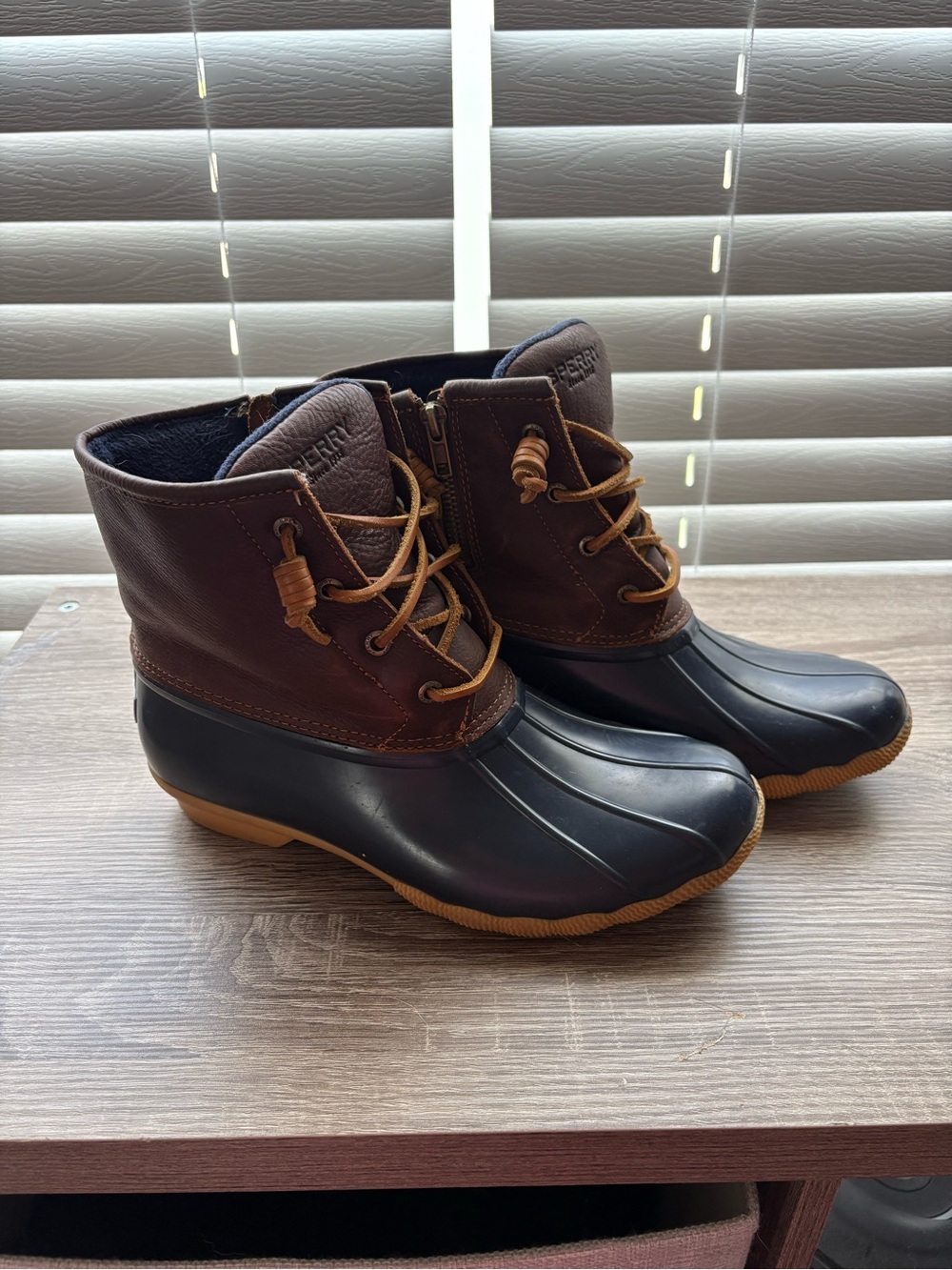 Sperry Women’s Brown and navy Duck Boots